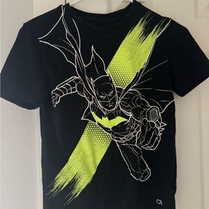 Gapkids DC Black Tee with Neon Yellow Graphic